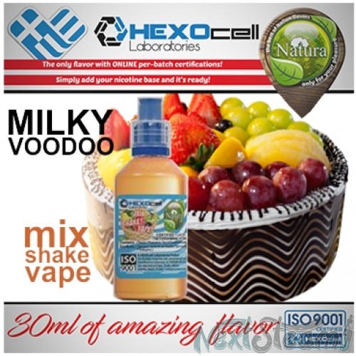mix shake vape - natura 30/60 ml milky voodoo